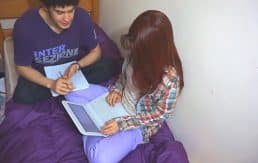 I fucked my college mate while studying